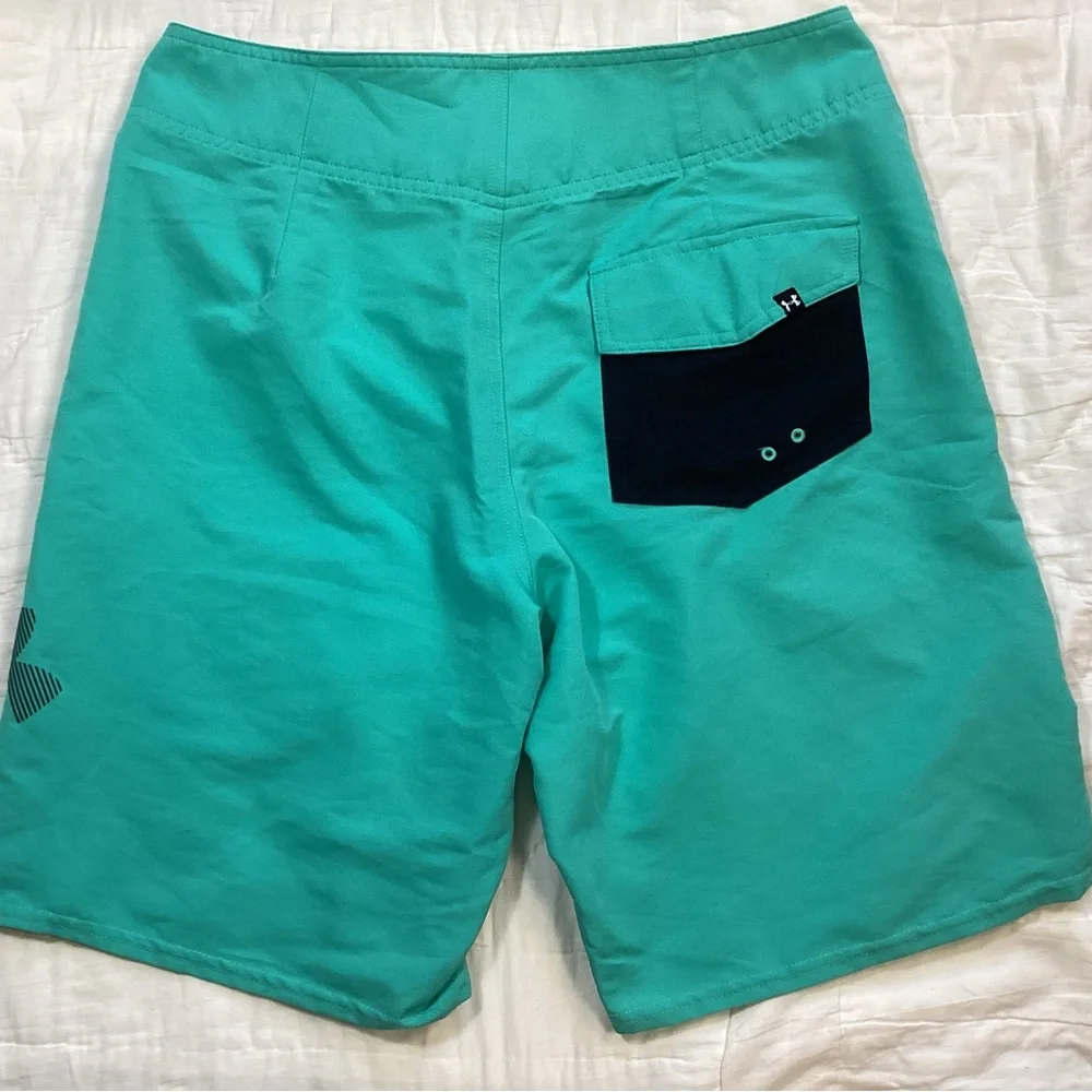 Mens Under Armour Mania Board Shorts Gazebo Green 31.